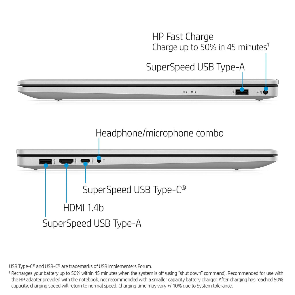 HP High Performance Business Notebook (2022) | 17.3" FHD (1920 x 1080) IPS | 11th Intel Core i5 4-Core Iris Xe Graphics | 12GB DDR4 | 256GB SSD | Fullsize Keyboard | OS 10 Pro | TLG 32GB USB
