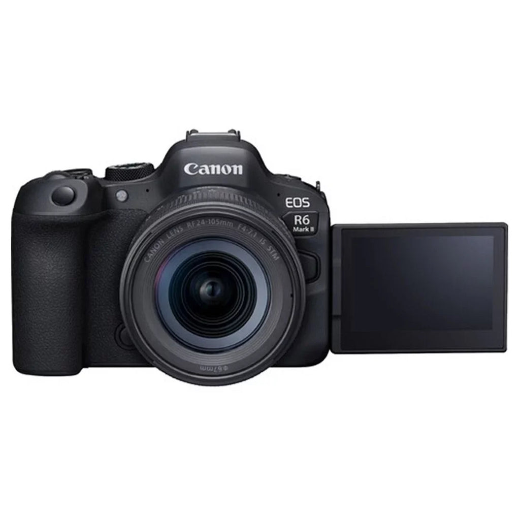 Canon EOS R6 Mark II Mirrorless Camera with RF 24-105mm Lens + SanDisk 8GB RAM Memory Card + Case + LED Flash+ ZeeTech Accessory Bundle