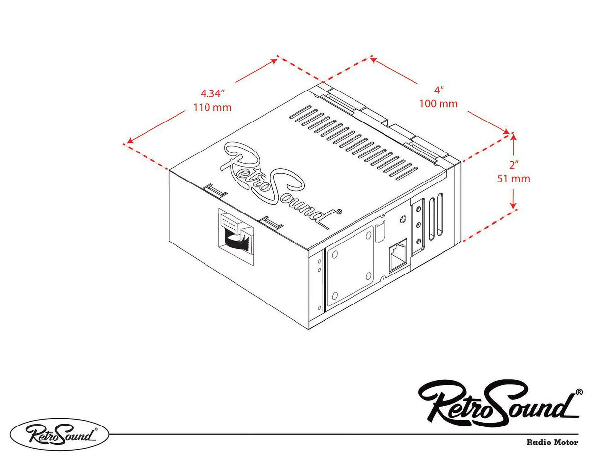 RetroRadio Compatible with 1957-70 Citroen ID19 Features Include Bluetooth, AUX, AM/FM LAB-M1-308-309-39-78PCT1