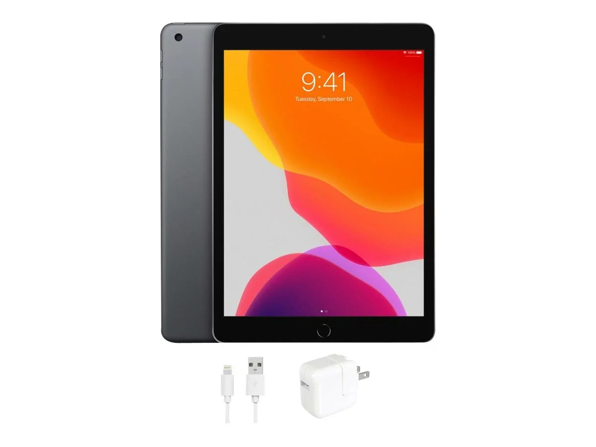 Restored Apple iPad 7 (7th Gen, 2019), 8 GB Memory WiFi, Space Gray - (A2197, IPAD7SG128, MW772LL/A) (Refurbished)