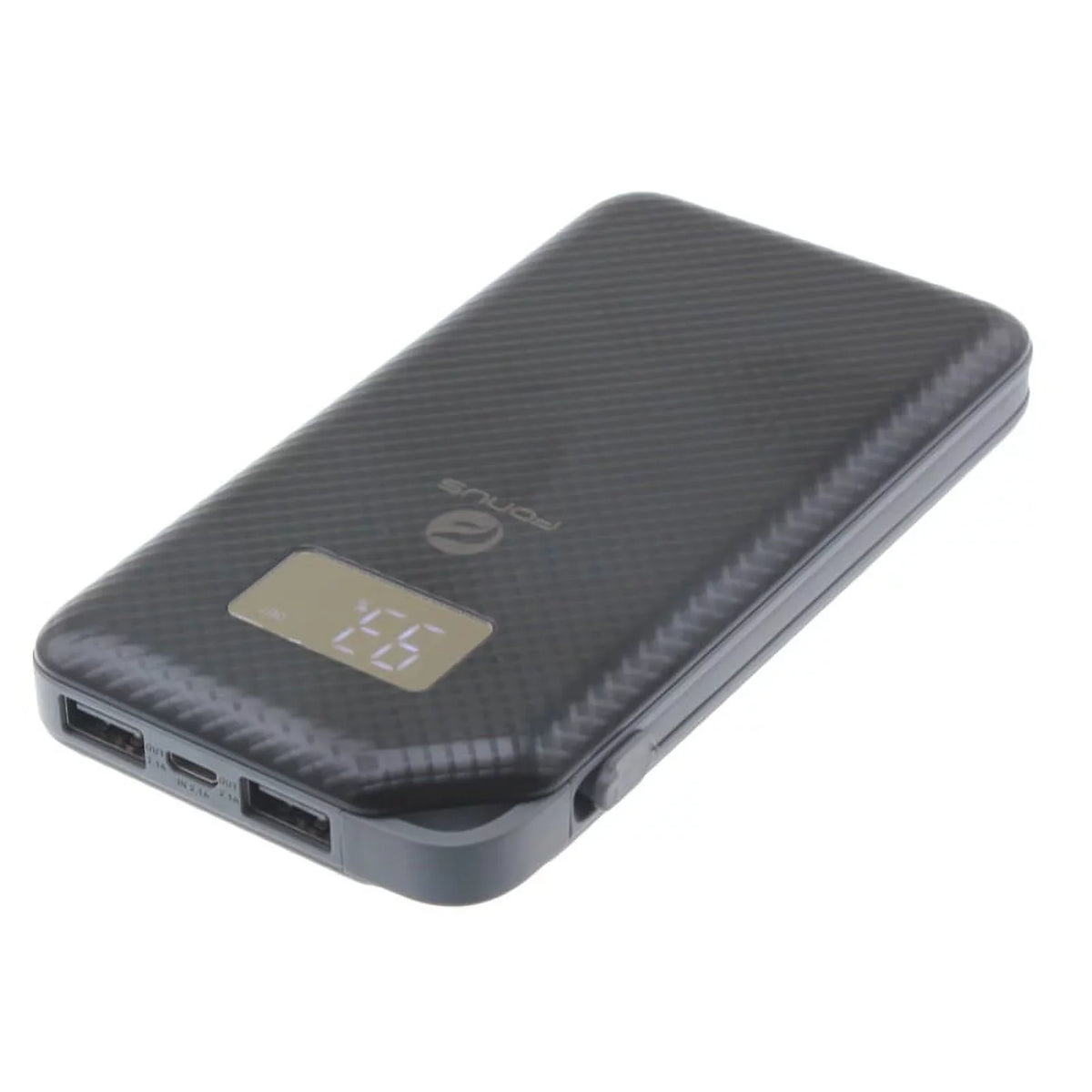 Charger 10000mAh Power Bank w Type-C Retractable USB Cable O1D for Acer Liquid Jade Primo - Alcatel PulseMix, Idol 5S 5 4S - Blackberry Key2, Motion, KEYone - BLU G9 Pro, Vivo 5 - BOLD N1