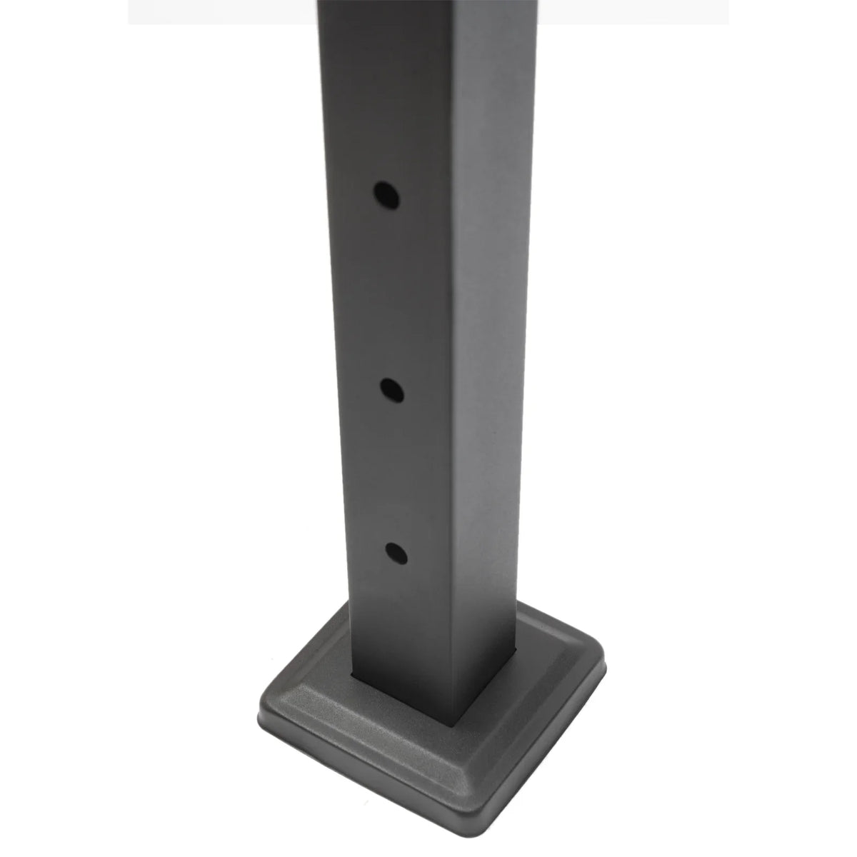 Stainless Steel Cable Railing Post Square Fence Post Level Two Sides Pre-Drilled for Wood Concrete Level Deck Cable Railing System 36''x2''x2''
