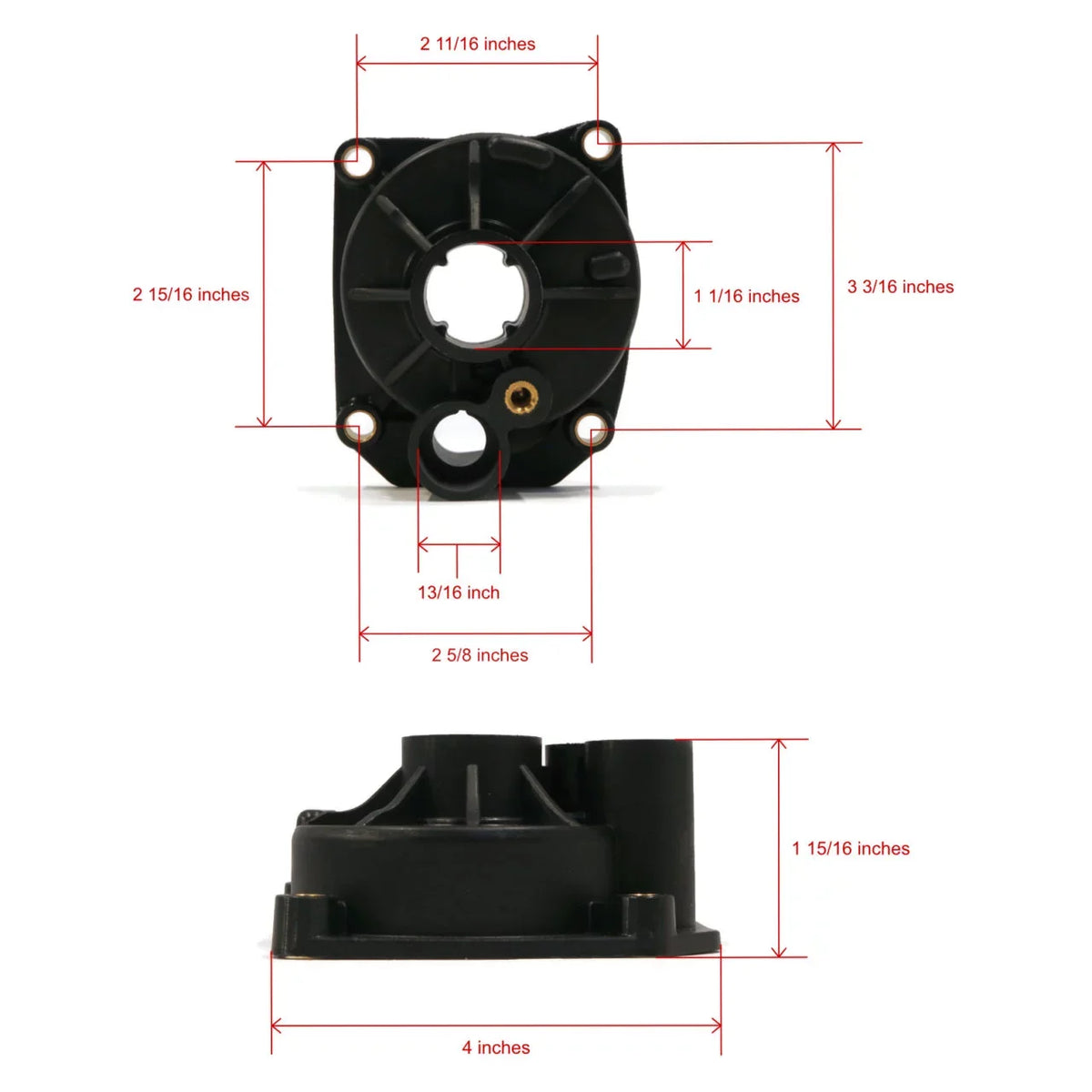 The ROP Shop | Water Pump Impeller Kit For 1982 Evinrude 70 HP E70ELCNB, E70TLCNB Outboard Boat