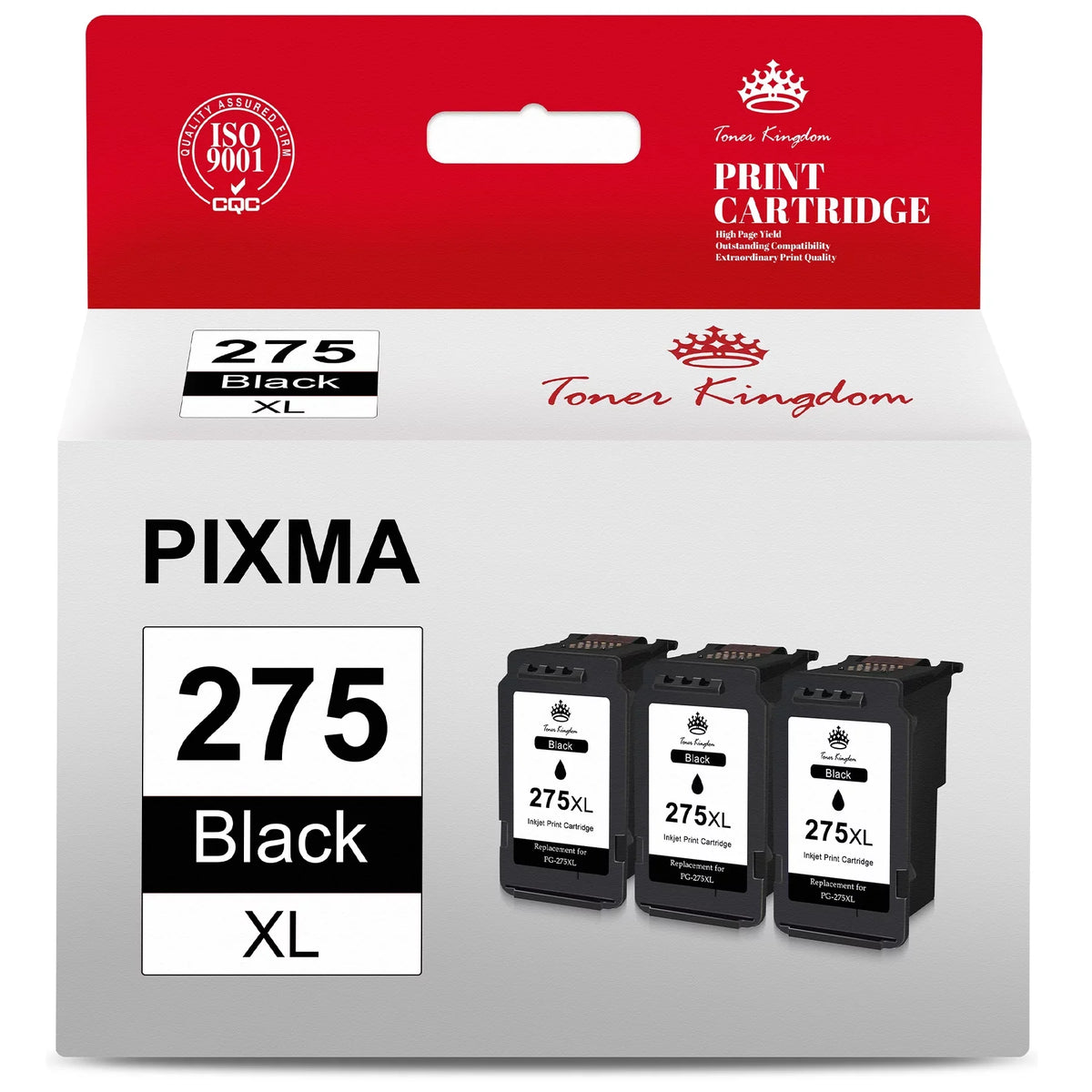 PG-275 XL Black Ink Cartridge Compatible for PIXMA TS3520 TS3522 TR4720 TR4722 Printers, Replacement 275XL High Yield Black Ink Cartridge for Printer