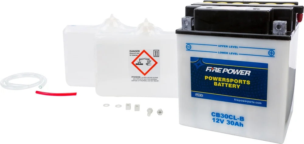 Fire Power Battery W/ACID CB30CL-B Compatible With Sea-Doo RXT 215 2005-2010