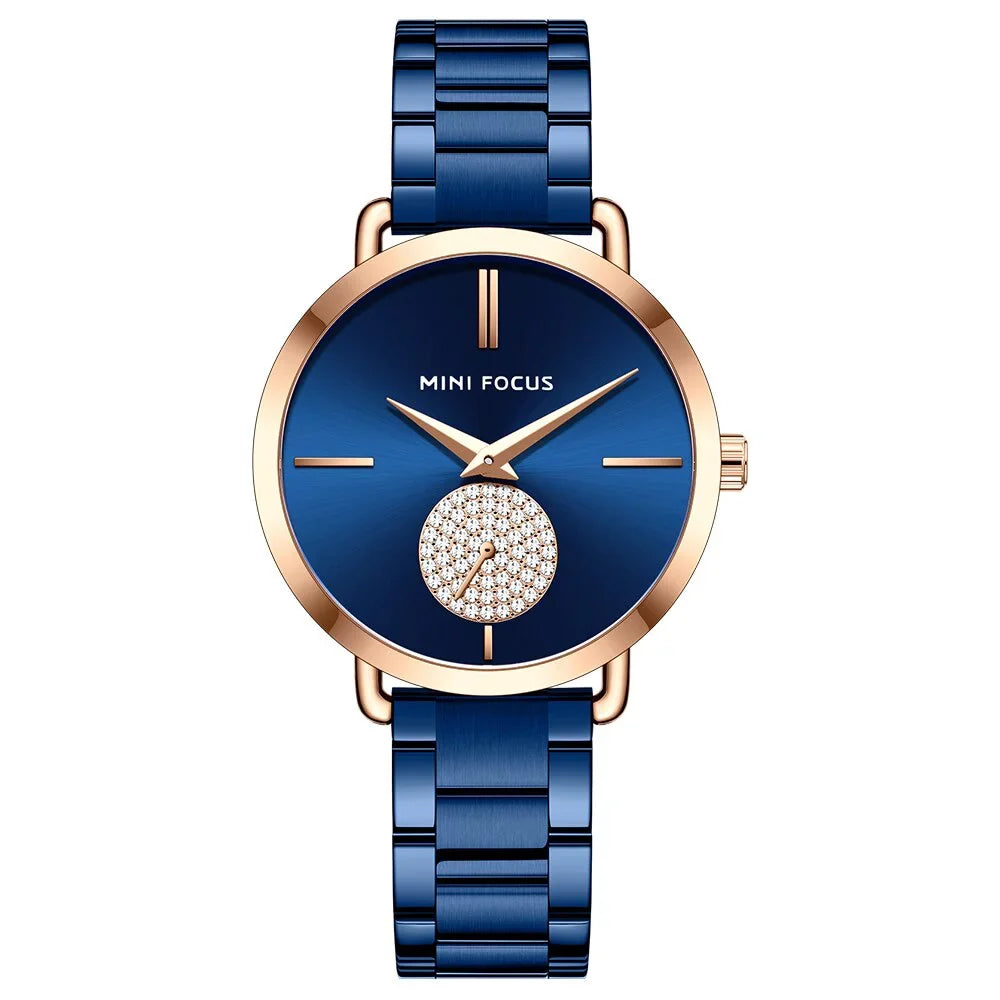 MINI FOCUS Fashion Women's Watches Top Brand Luxury Feloj Mujer Montre Femme Ladies Wristwatch For Girls Relojes Stainless Steel