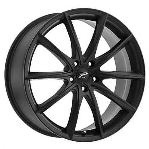 Platinum 435SB Flux 17x8 5x114.3 +40et Satin Black With Satin Clear-Coat Wheel Fits select: 1996-2018 TOYOTA RAV4, 1997-2023 HONDA CR-V