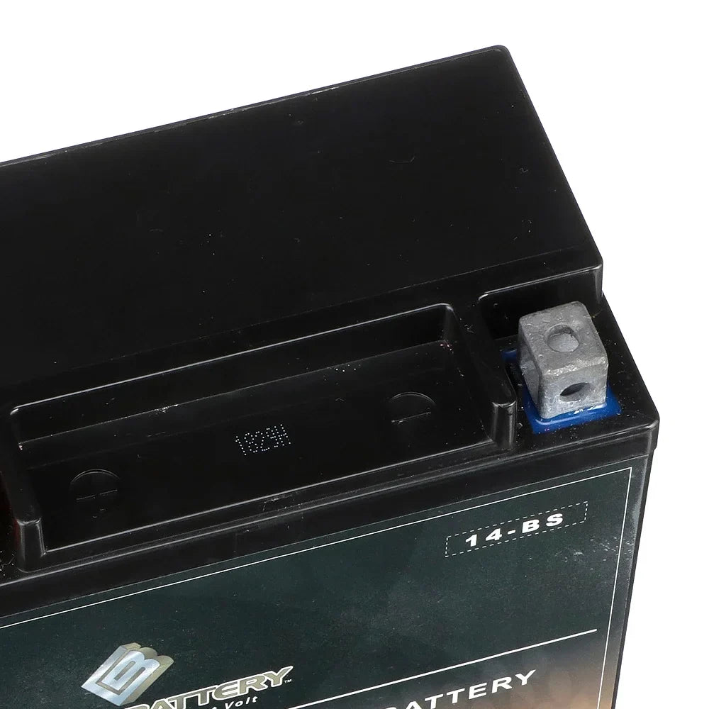 Chrome Battery YTX14-BS (14-BS 12 Volt,12 Ah, 200 CCA) Motorcycle Battery for Honda 1100cc Vt1100c, C3, T Shadow (spirit, Aero, A. C. E. Tourer) 2003
