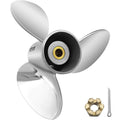 VEVOR Outboard Propeller, 3-Blade 14.5" x 21" Boat Propeller, Replace for OEM 3860709, Compatible with SX Sterndrives Outboard Volvo Penta Engine, Right-handed Steel Propeller Steel & 19 Spline Teeth
