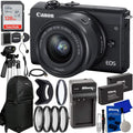 Canon EOS M200 Mirrorless Digital Camera with 15-45mm Lens (Black) + 8GB RAM Kit