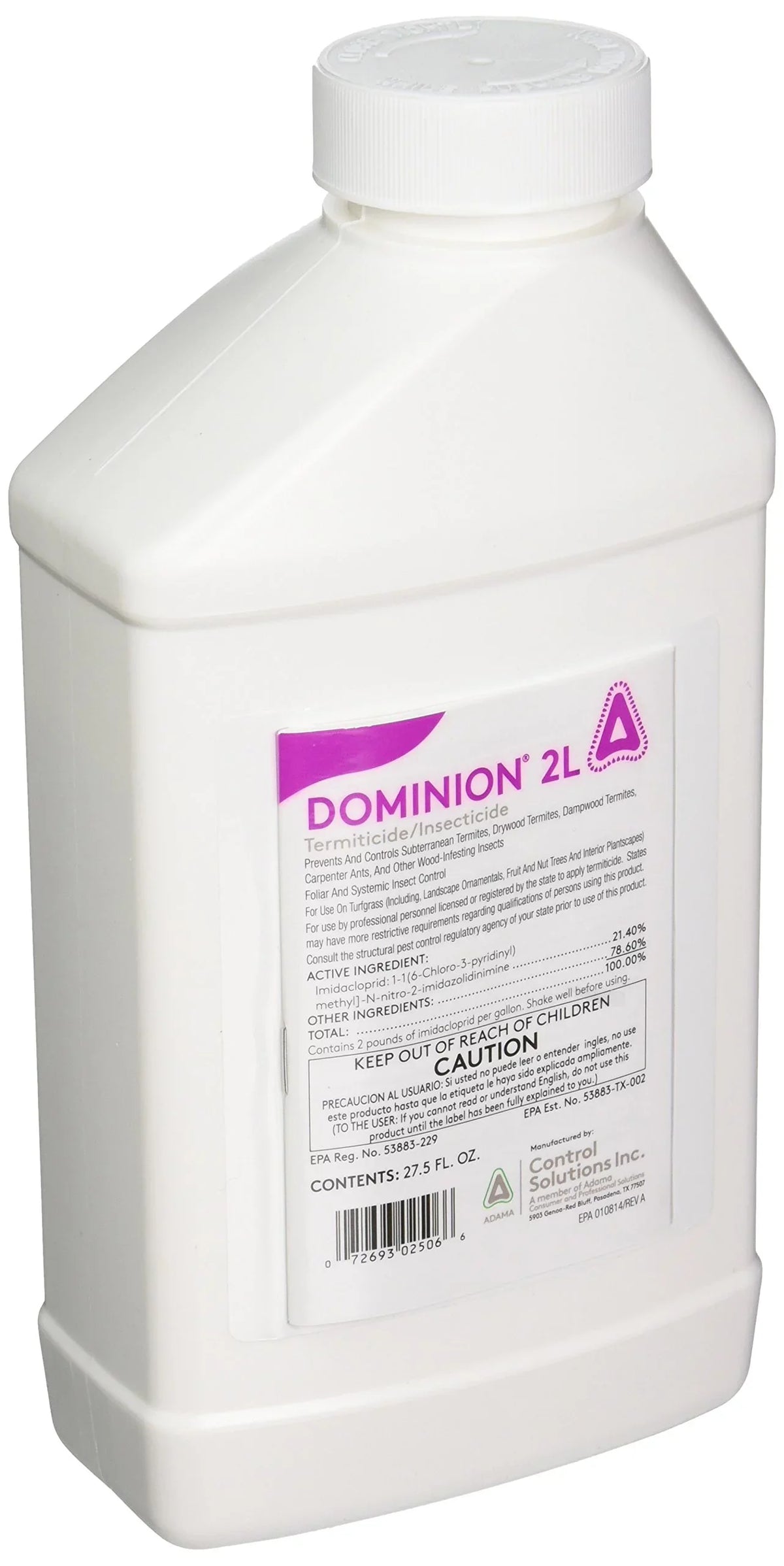 Control Solutions Dominion 2L Termiticide/Insecticide - 27.5 Fluid Ounce