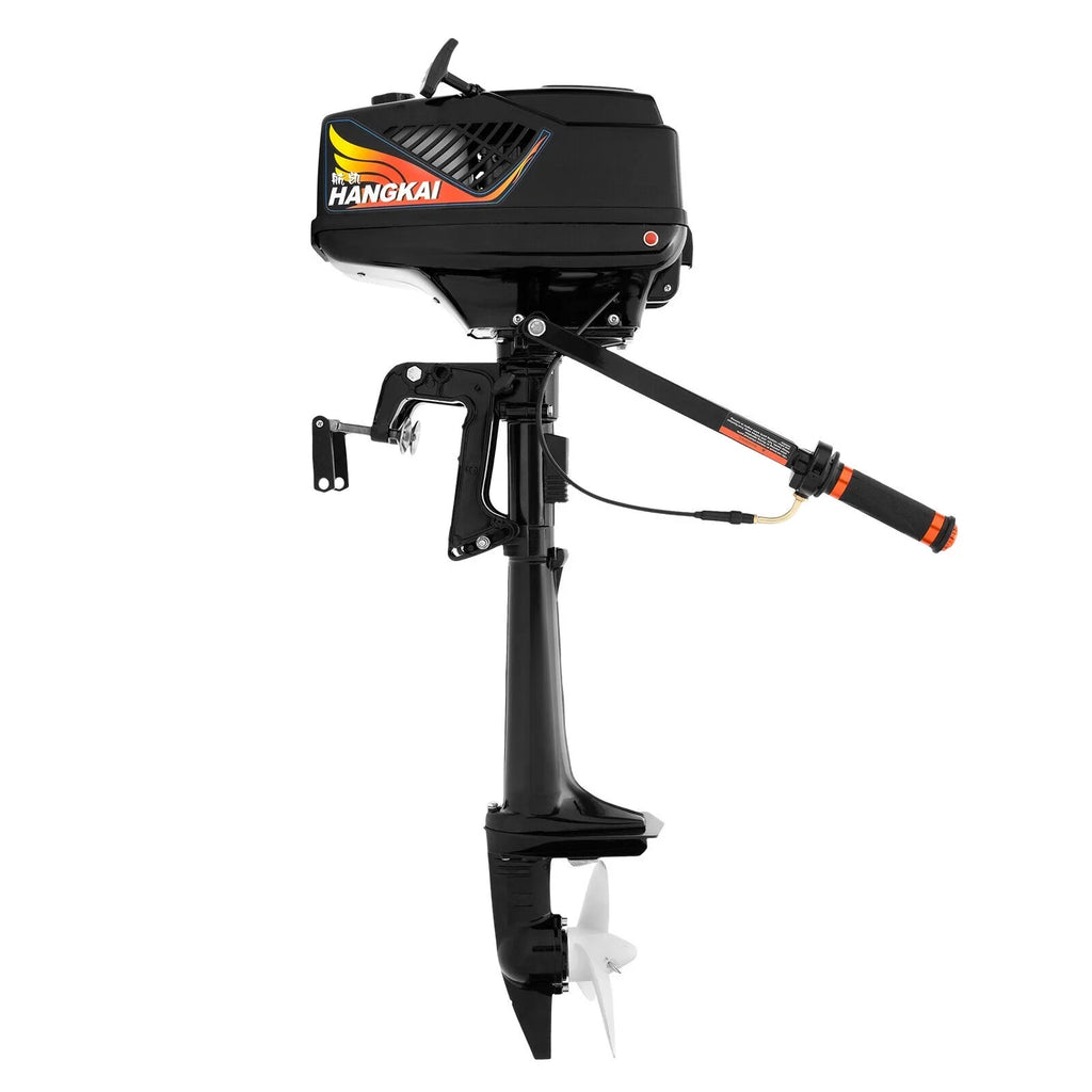 HANGKAI 2 Stroke 3.6 HP Outboard Motor Fishing Boat Engine Water Cooling CDI Outboard Boat Motor 90cm/35.4in