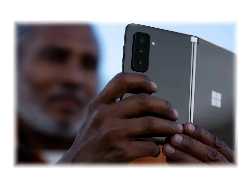 Microsoft Surface Duo 2 - 5G smartphone - dual-SIM - RAM 8 GB / Internal Memory 256 GB - OLED display - 8.3" 2688 x 1892 pixels (90 Hz) - 3x rear cameras 12 MP, 12 MP, 16 MP - front camera 12 MP - obsidian