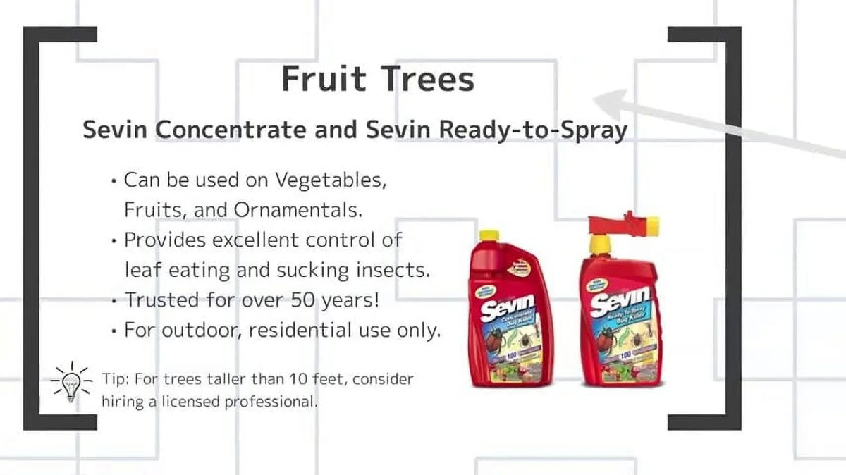 Garden Tech Sevin Insect Killer Concentrate for Lawn and Garden, 1 Gallon
