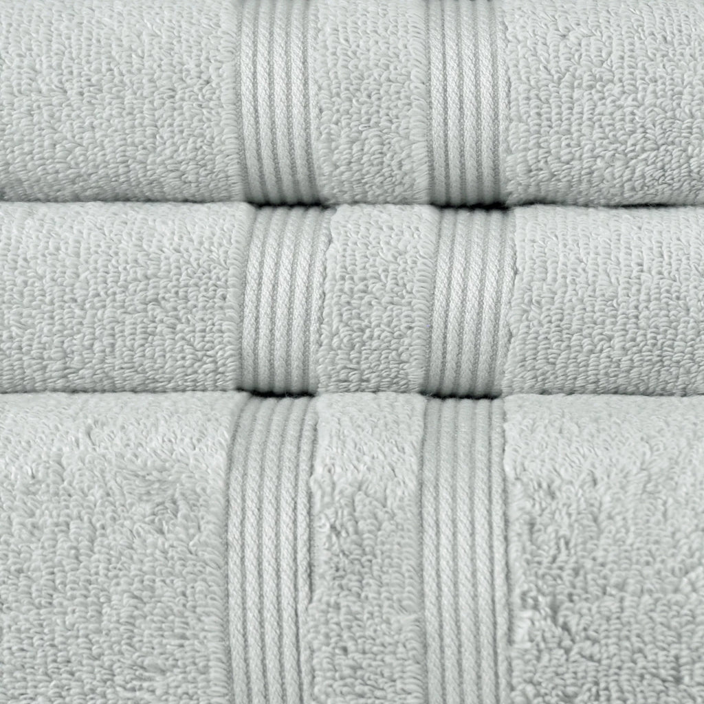 Mainstays Performance Solid 6 Piece Towel Set, Silver