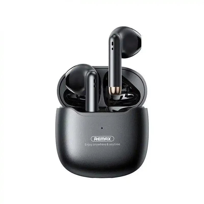 for ZTE Axon 30 5G Bluetooth 5.3 Earbuds Stereo Bass, in Ear Noise Cancelling Mic, Earphones IP7 Waterproof Sports, 32H Playtime USB C Mini Charging Case Ear Buds - Black