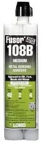 Lord Fusor 108B Metal Bonding Adhesive Medium-Set, 7.1 Oz.