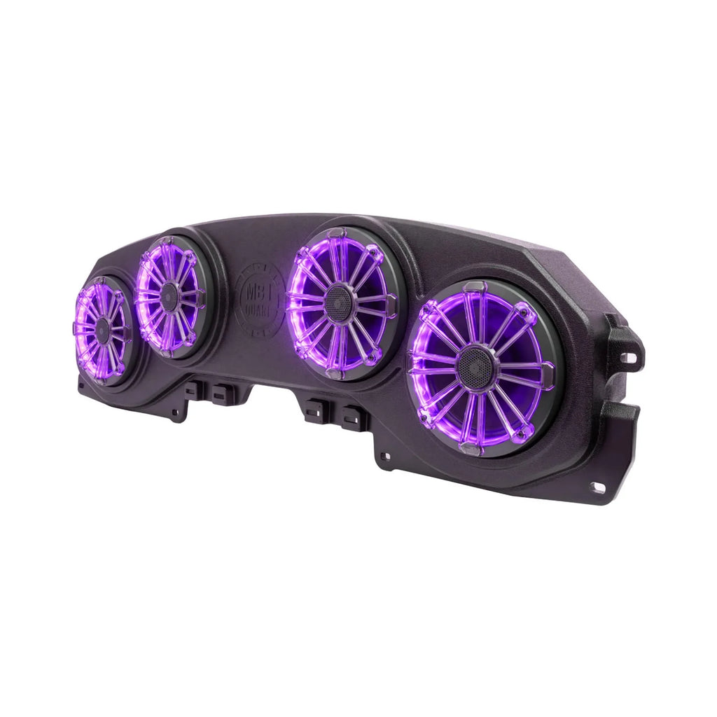 MB Quart MBQJ-48CRGB JEEP Wrangler (JL)/ Gladiator (JT) Rear Overhead Soundbar with four 8” Coaxial Speakers and RGB LED Lighting