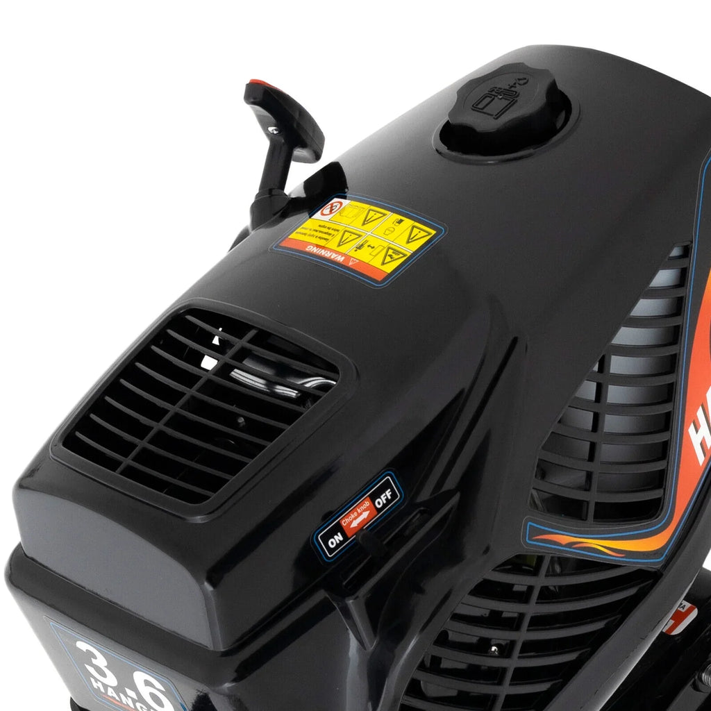 HANGKAI 2 Stroke 3.6 HP Outboard Motor Fishing Boat Engine Water Cooling CDI Outboard Boat Motor 90cm/35.4in