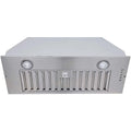 Range Hood 20 inch Built in Range Hood 600 Cfm Vent 3-Speed Non-Ducted Integrated Cabinet