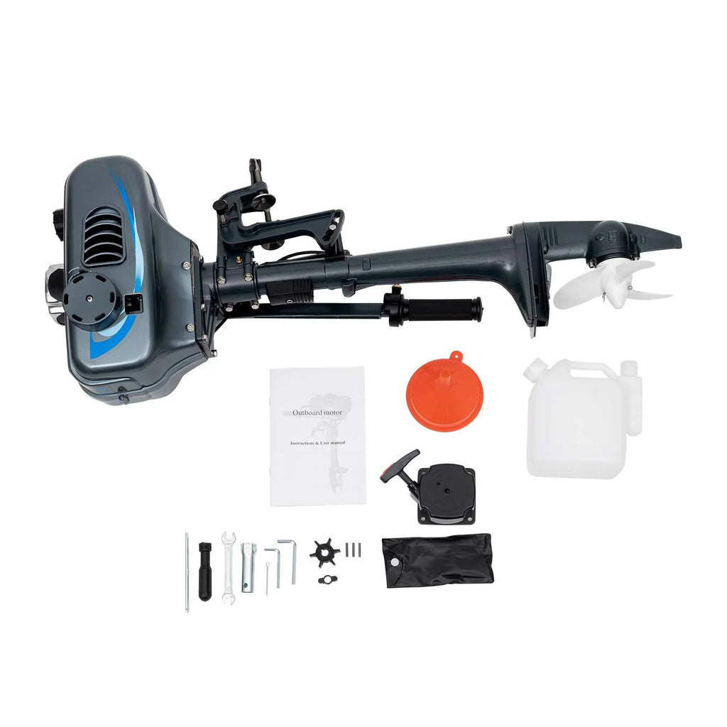 WUZSTAR 2 Stroke 3.5HP Outboard Motor Fishing Boat Engine W/CDI Water Cooling System