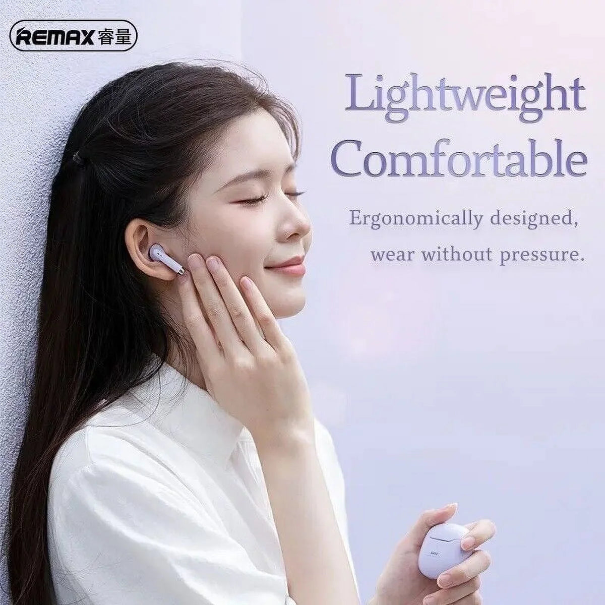 for ZTE Axon 30 5G Bluetooth 5.3 Earbuds Stereo Bass, in Ear Noise Cancelling Mic, Earphones IP7 Waterproof Sports, 32H Playtime USB C Mini Charging Case Ear Buds - Black