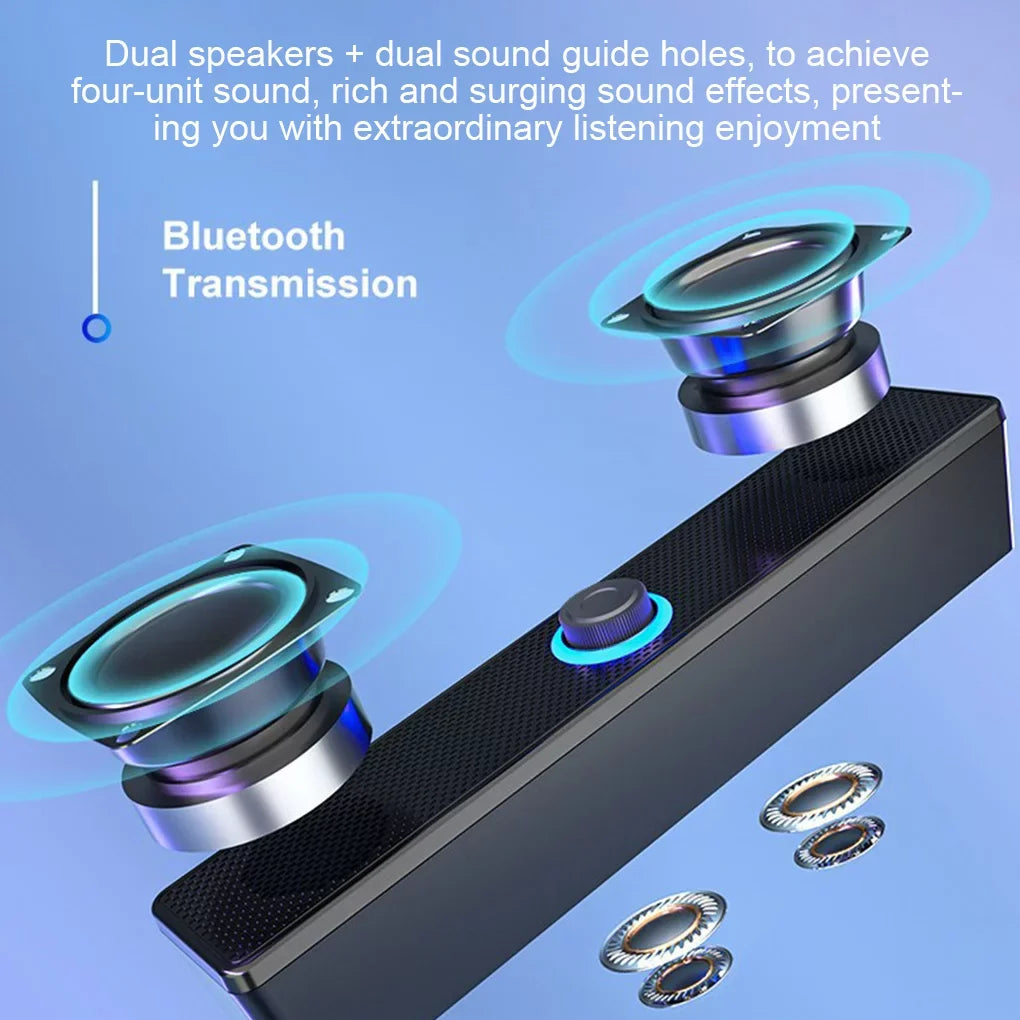 Powerful Home Theater TV Sound Bar Speaker Wired Wireless Surround Soundbar For PC TV Outdoor Speakers Remote 350T