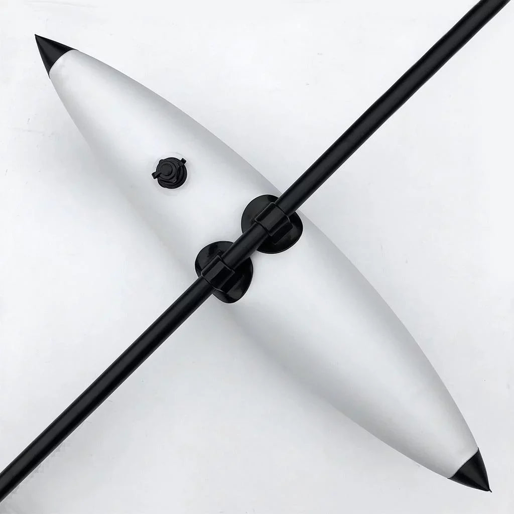 Heavy Duty Durable PVC Inflatable Outrigger Stabilizer ing Buoy for Kayak Canoe Standing Beginners White