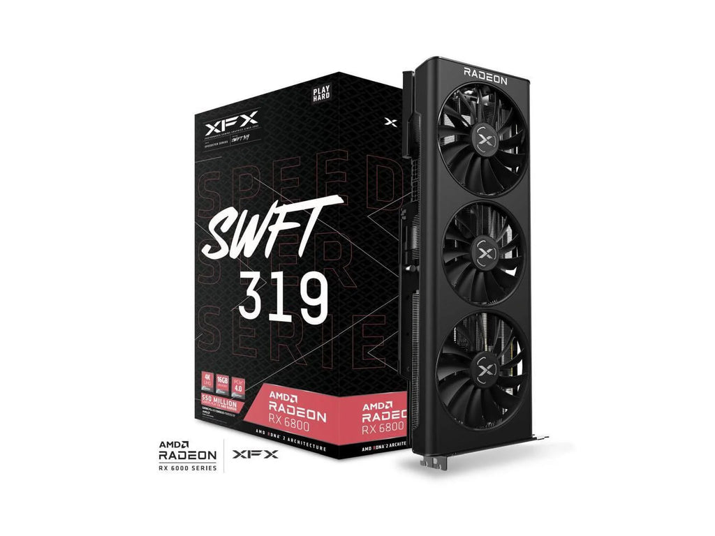 XFX SPEEDSTER SWFT319 AMD Radeon RX 6800 CORE Gaming Graphics Card