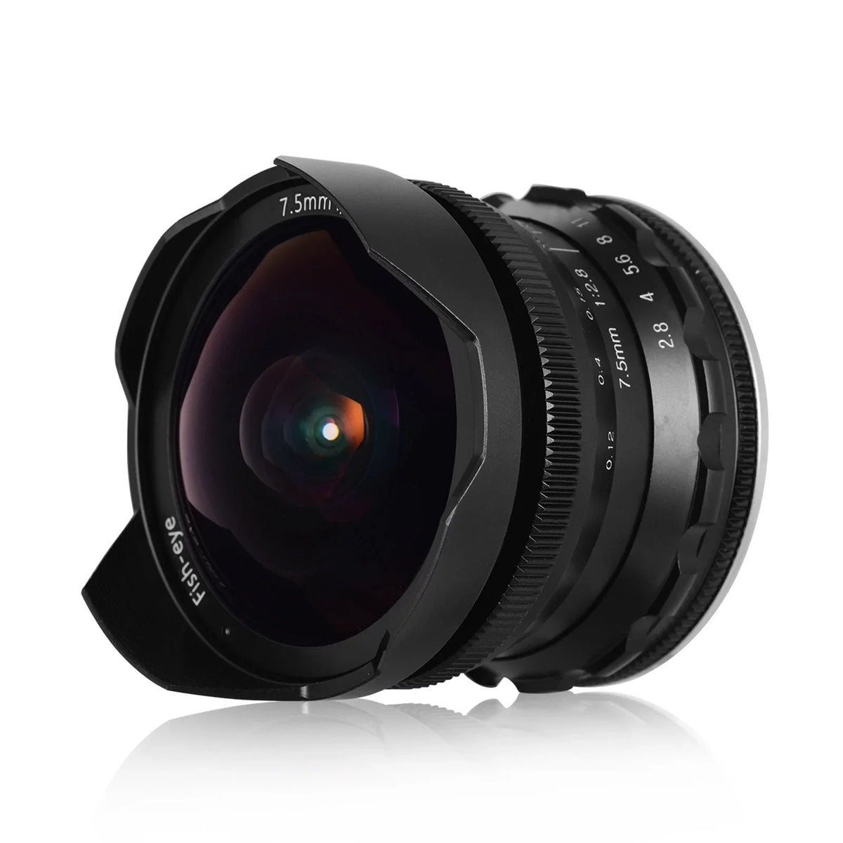 Andoer Andoer 7.5mm F2.8 Manual Focus Fisheye Lens 180° Ultra Wide Angle Large Aperture E-Mount Lens Compatible with APS-C Frame Camera A6600 A6100 A6400 A6500 A6300 A6000 5100 A77II