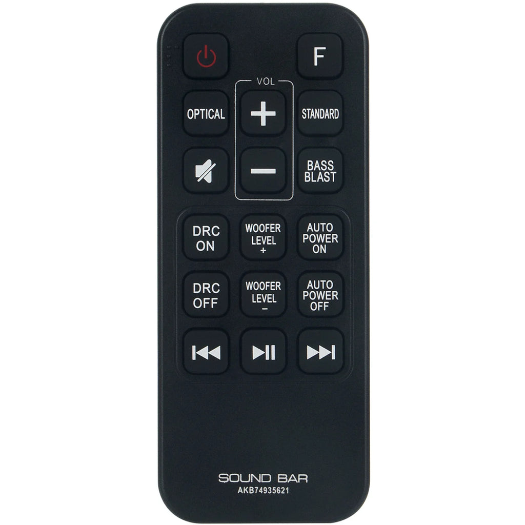 AKB74935621 Replacement Remote Control for LG Wireless Sound Bar SJ2 SPJ2B-W