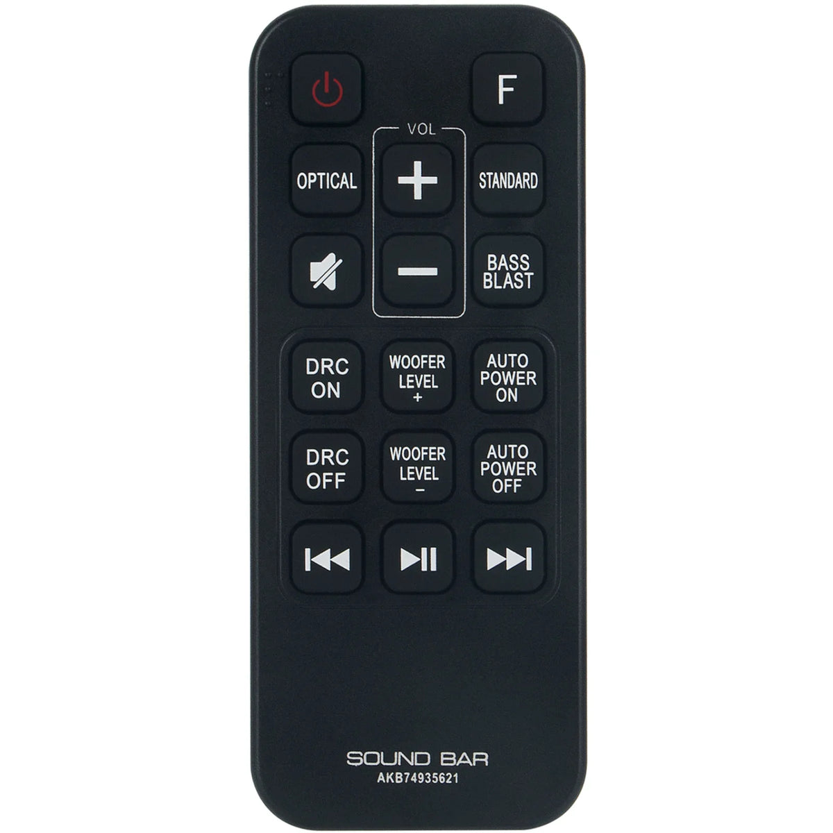 AKB74935621 Replacement Remote Control for LG Wireless Sound Bar SJ2 SPJ2B-W