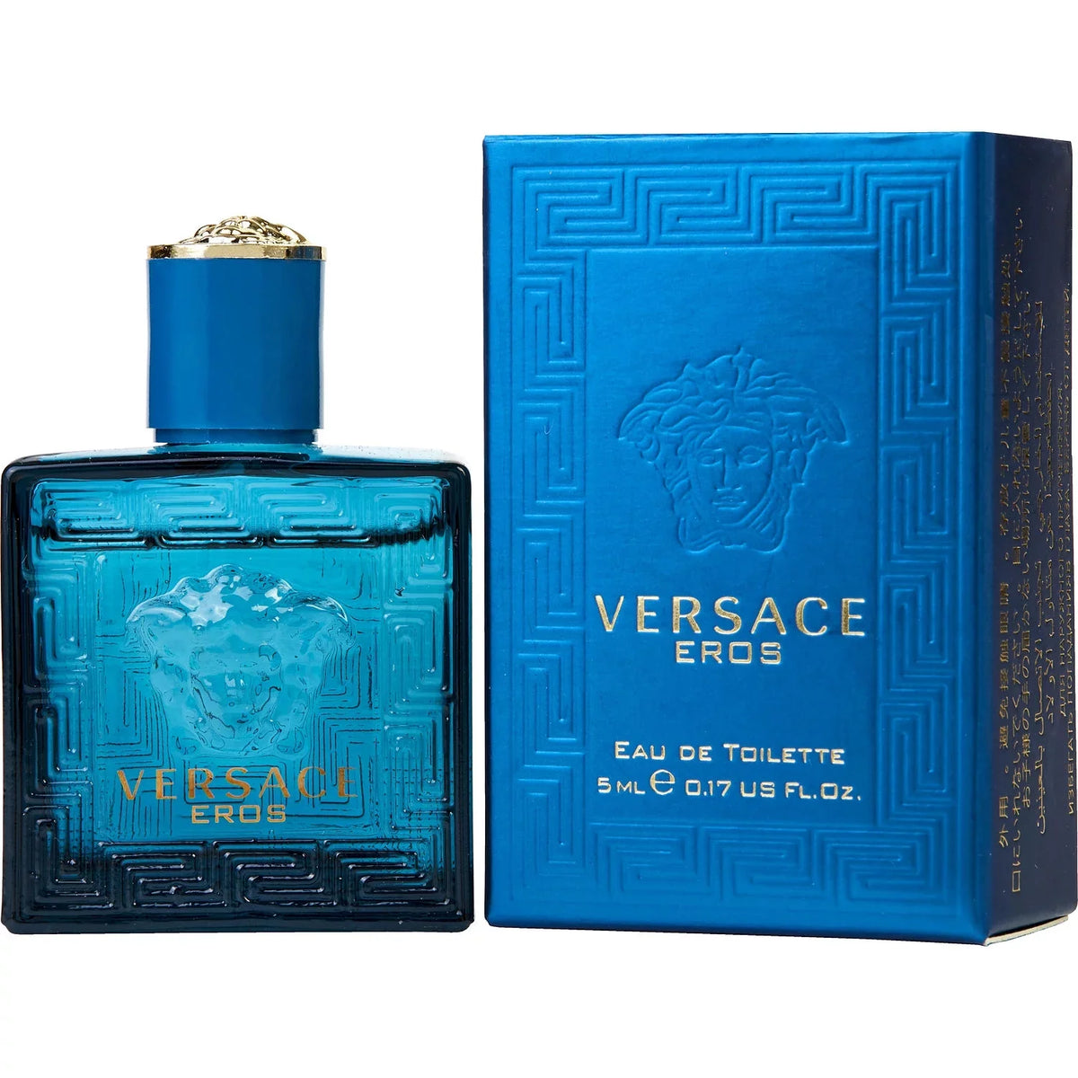 Versace Bright Crystal Absolu EDP, Eros Men EDT, Dylan Turquoise Femme - 5ml 3PK Kit
