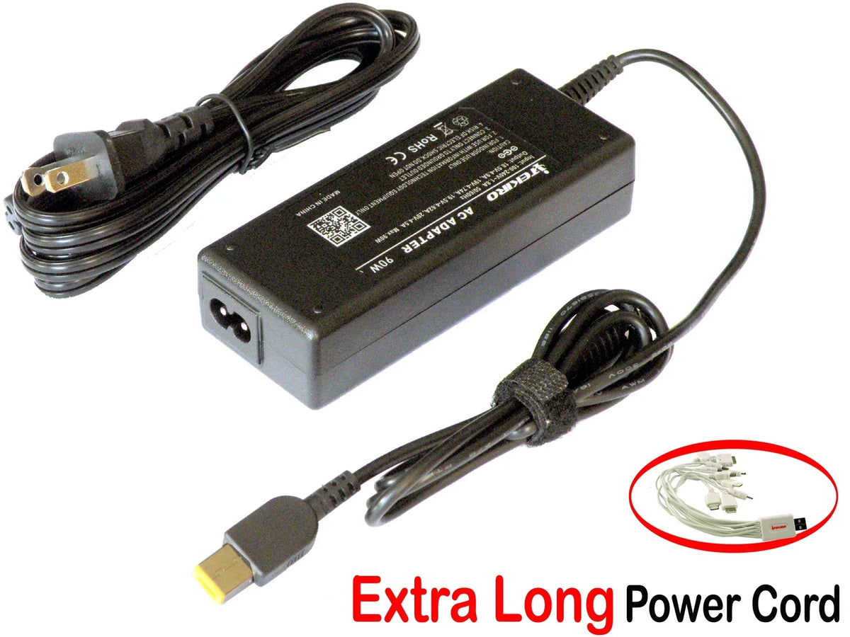 iTEKIRO 90W AC Adapter for Lenovo ThinkPad T440p 20AN009CUS, T440p 20AN00APUS, T440p 20AN00DBUS, T440p 20AN00DCUS, T440p 20AN00EGUS, T440p 20AN00EHUS, T440p 20AN00F2US 20AN00F4US, T470p 20J6001DUS