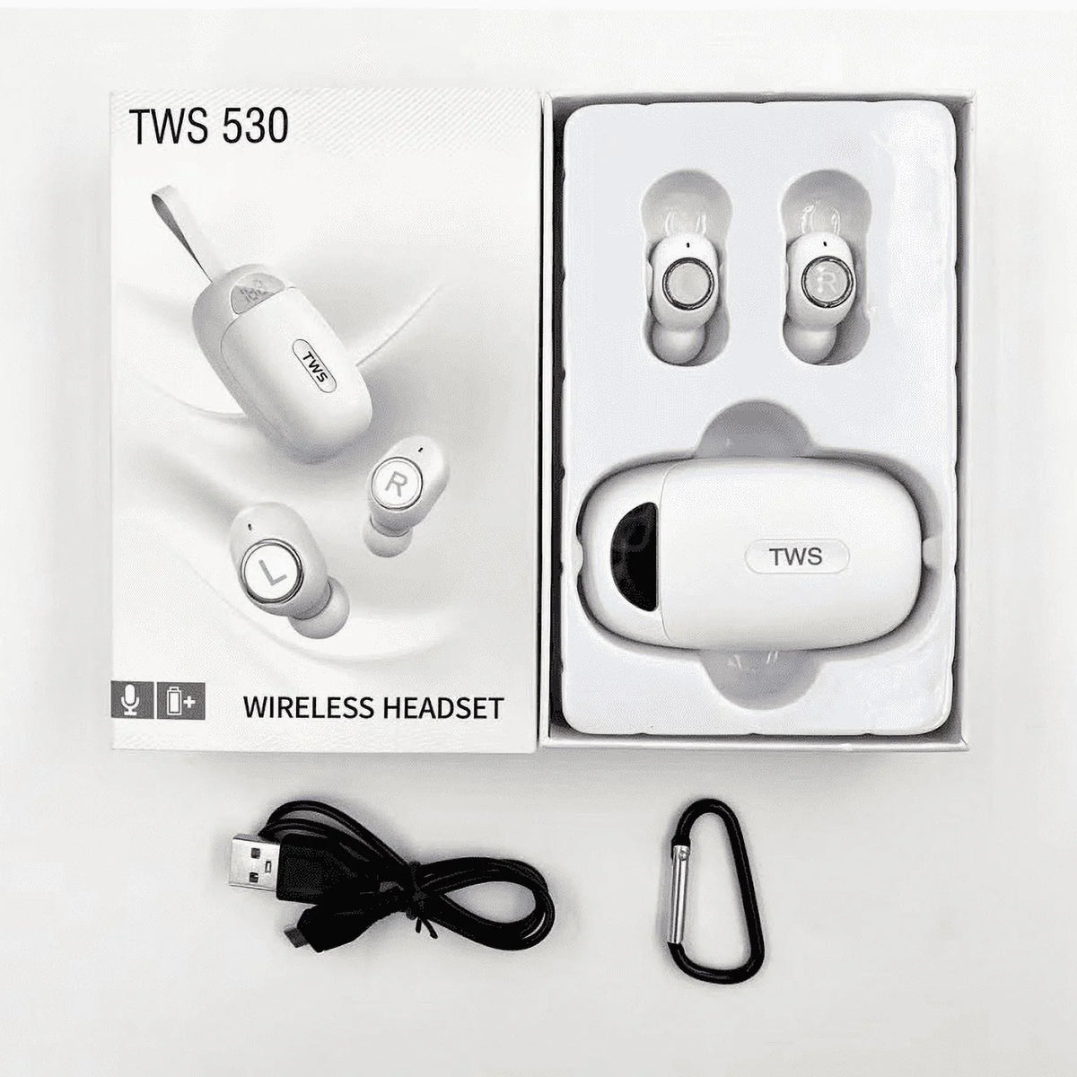 Wireless Earbuds For Samsung Galaxy S5 mini Duos , with Immersive Sound True 5.0 Bluetooth in-Ear Headphones with 2000mAh Charging Case Stereo Calls Touch Control IPX7 Sweatproof Deep Bass