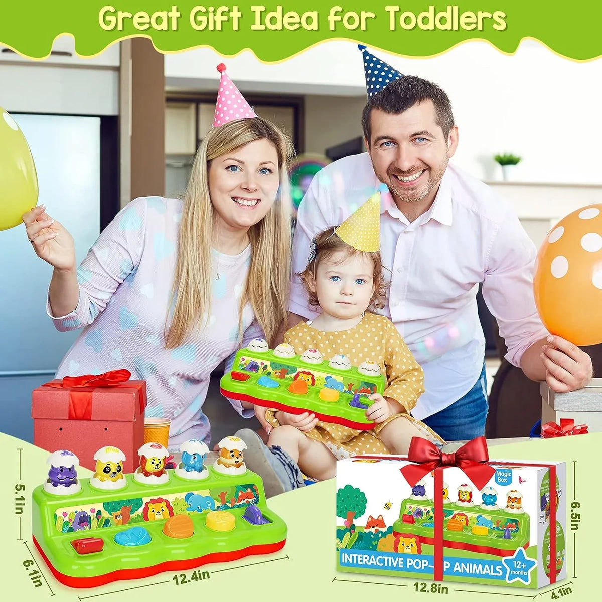 Montessori Toys for 1 Year Old, Early Developmental Sensory Toy for Toddlers 1-3, Learning Educational Toys 1 2 3 Year Old Boys Girls