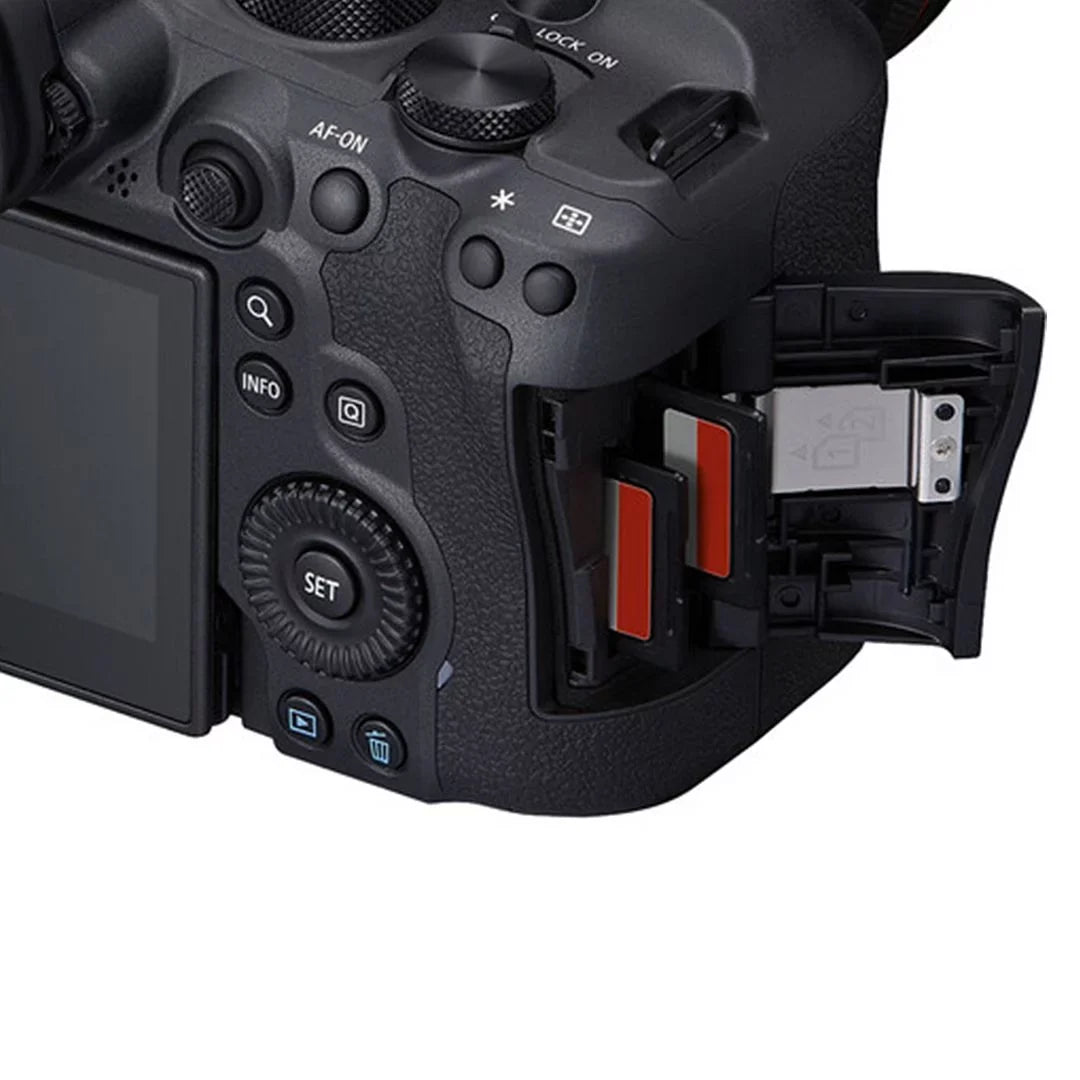 Canon EOS R6 Mark II Mirrorless Camera with RF 24-105mm Lens + SanDisk 8GB RAM Memory Card + Case + LED Flash+ ZeeTech Accessory Bundle
