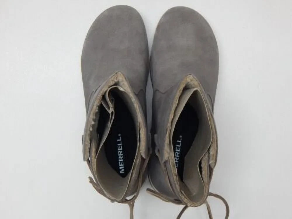 Merrell Polar Juno Bluff Sz US 8 M EU 38.5 Women's WP Suede Ankle Boots Boulder