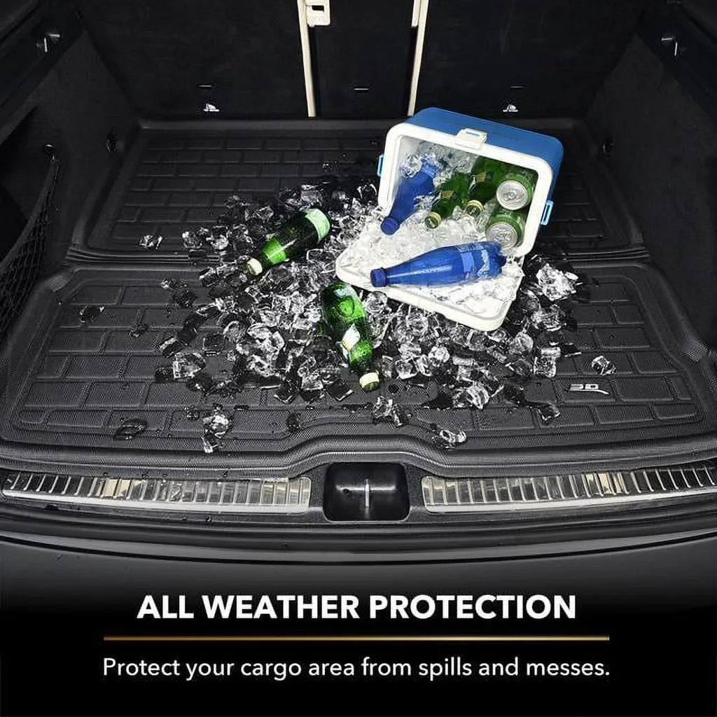 3D MAXpider KAGU Cargo Liner (BLACK) compatible with MERCEDES-BENZ EQS 2022-2024 - Cargo Liner