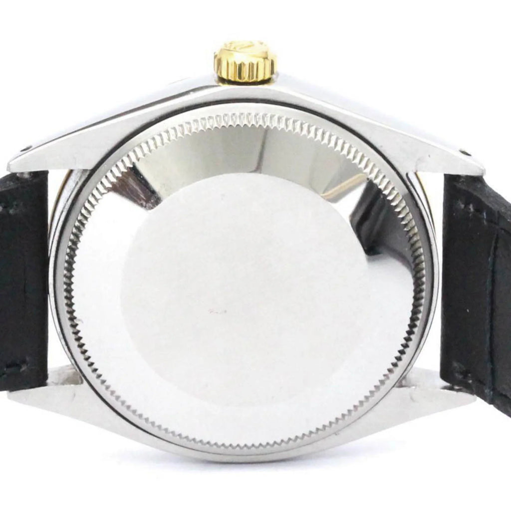 Authenticated Pre-owned Vintage ROLEX Oyster Perpetual Airking Steel 18K Yellow Gold Mens Watch BF560275