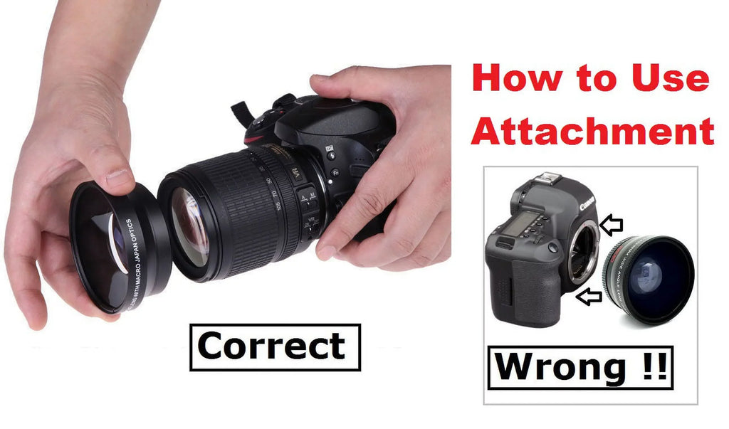 Hi-Def Telephoto & Wide Angle Lens Set For Panasonic Lumix DMC-G7 DMC-G7K (46mm Compatible)