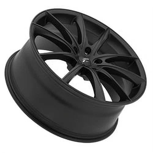 Platinum 435SB Flux 17x8 5x114.3 +40et Satin Black With Satin Clear-Coat Wheel Fits select: 1996-2018 TOYOTA RAV4, 1997-2023 HONDA CR-V