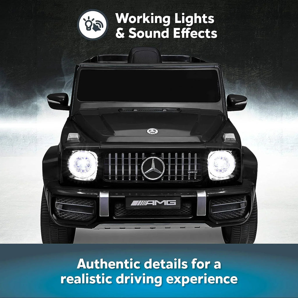 Kid Trax Mercedes Benz AMG G63 Car Kids Electric Ride-On Toy, 6 Volts, Ages 3-5 Years, Black