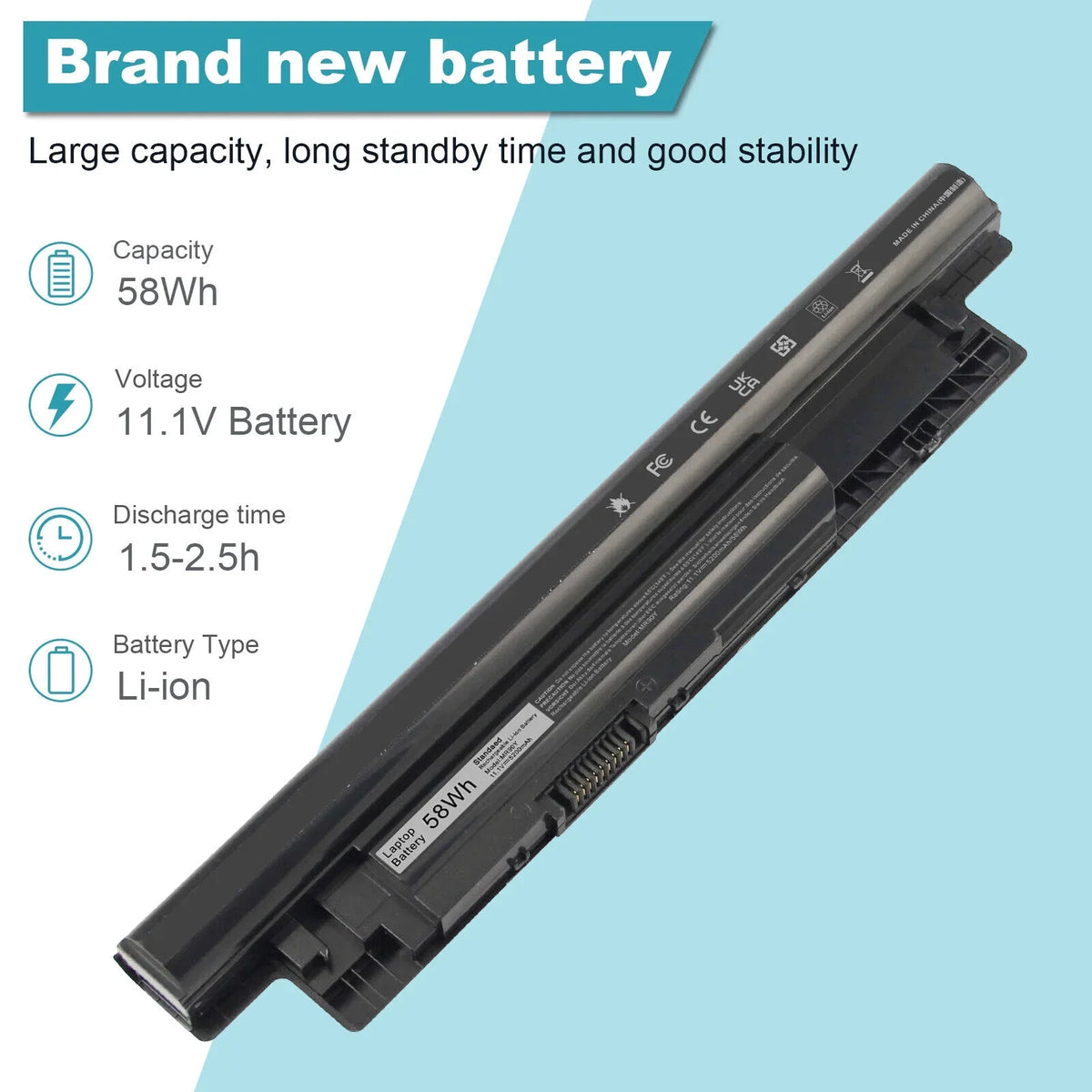 XCMRD Notebook Battery For Asus Inspiron 14-3421 15-3521 5521 17-3721 5721 NEW