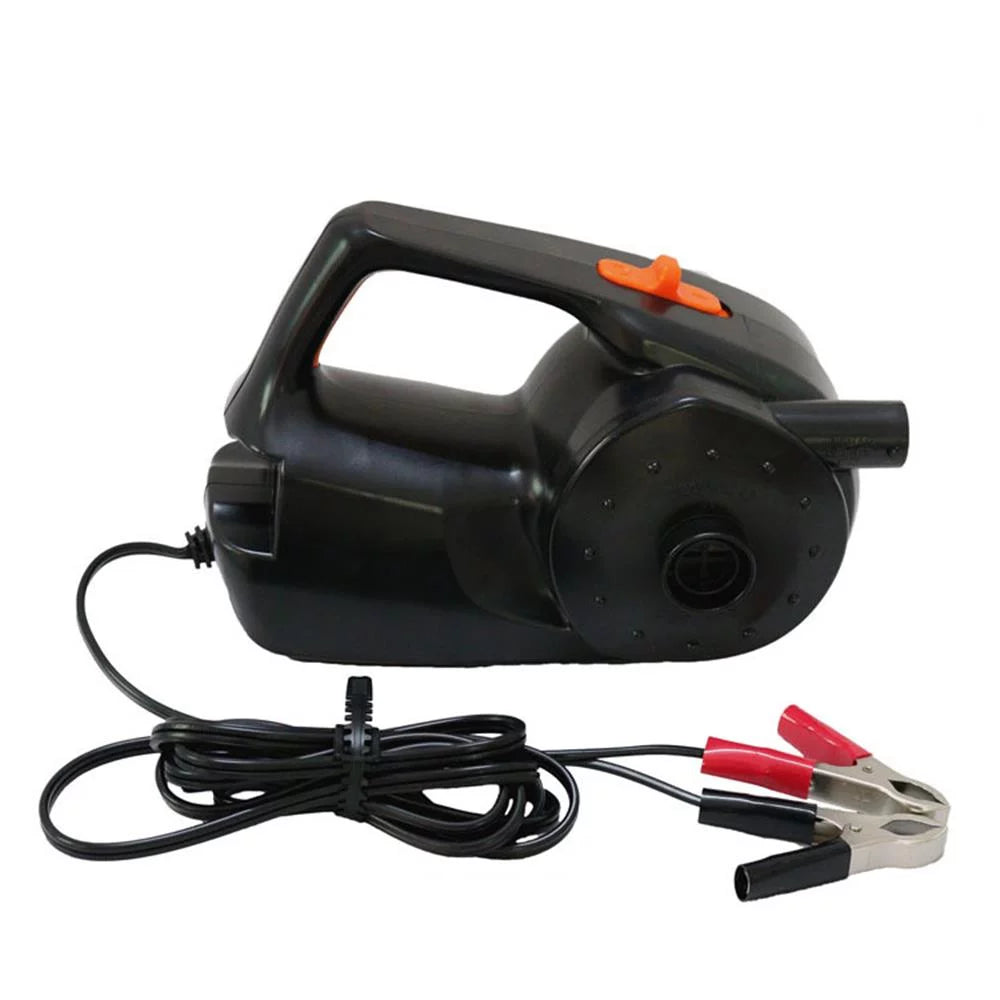 100W Car Rechargable Pump Electric Inflatable Air Pump for Kayak Boat Swimming Pool Air Cushions Ball Auto Portable Blower