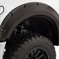 Bushwacker by RealTruck Max Coverage Pocket/Rivet Style Rear Fender Flares | 2-Piece Set, Black, Textured Finish | 10044-02 | Compatible with 2007-2018 Jeep Wrangler JK Unlimited