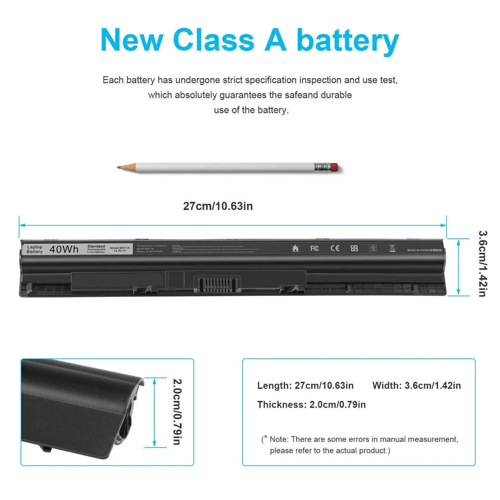 GXVJ3 HD4J0 K185W Battery for HP Inspiron 14 15 17 5000 3000 Series 5559 5558 3551 2700mAh
