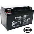 5-Pack UpStart Battery Replacement for 2011 Yamaha FZ8 800CC Factory Activated, Maintenance Free, Motorcycle Battery - 12V, 8.6Ah, UB-YTZ10S-BS