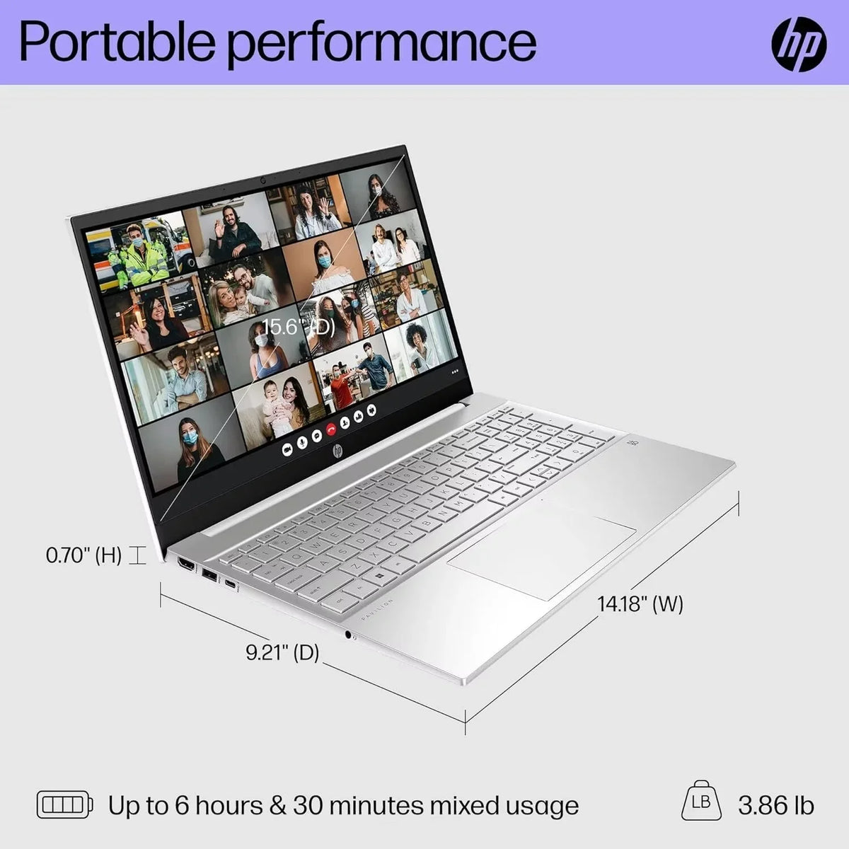HP Pavilion Business Device 15.6" FHD Touchscreen, 13th Gen Intel Core Intel i5 i7-1270P), 16GB RAM, 512GB SSD, Intel Iris Xe Graphic, Backlit KB, WiFi 6, Win 11, with Cefesfy Cleaning Brush