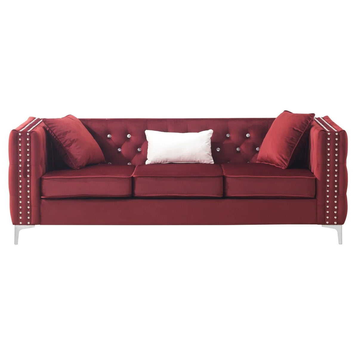 Maykoosh Antique Accents G826A-S Sofa , Burgundy